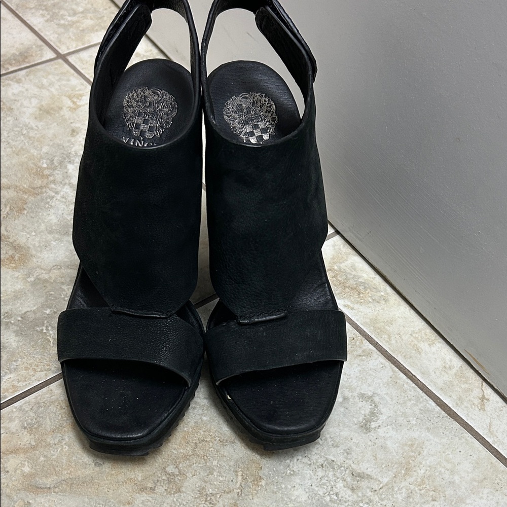 Vince Camuto Women's Black Open Toe Sandals